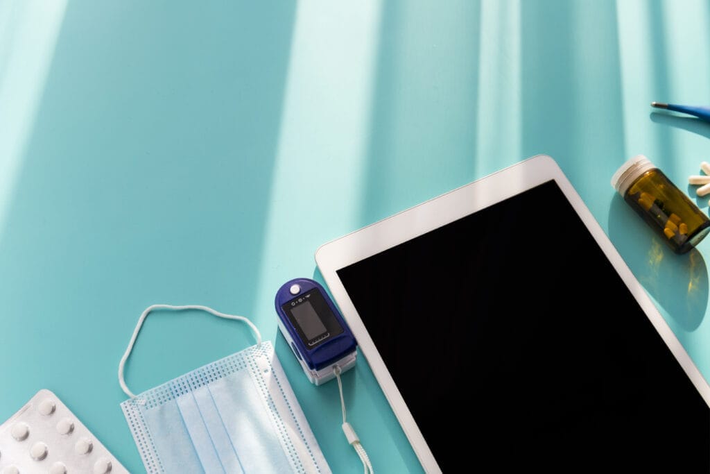 digital pulse test with tablet