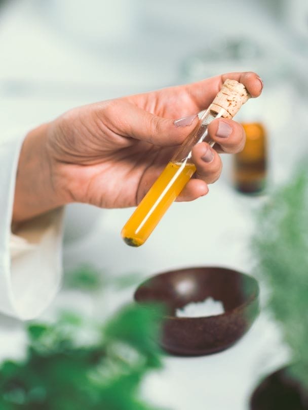 homeopathic lab test tube